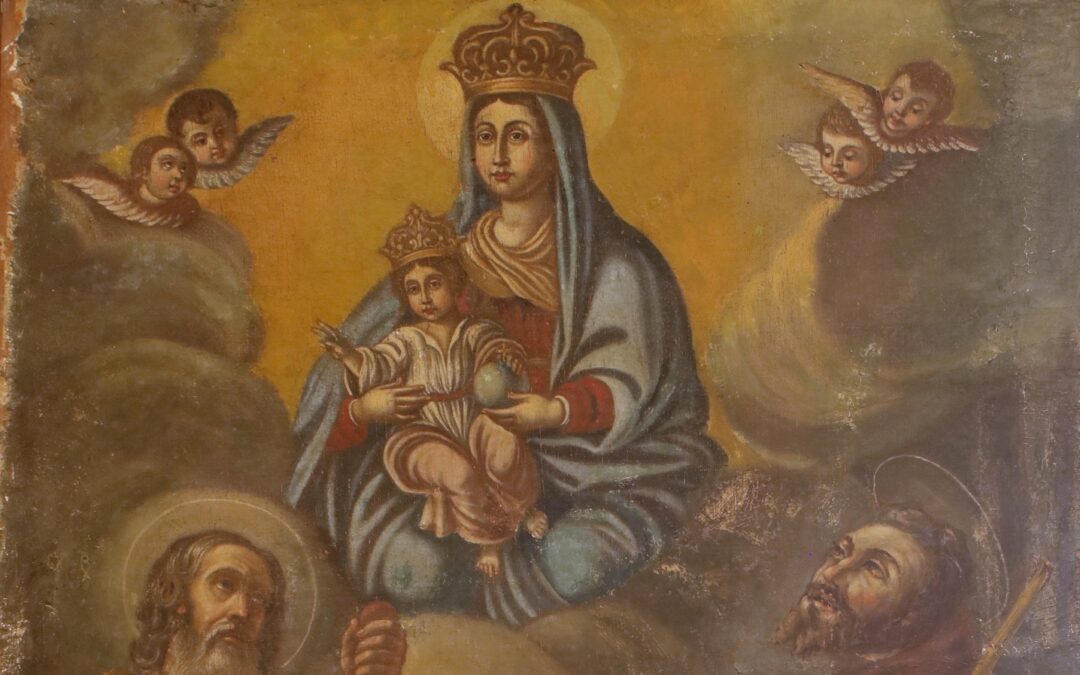 Madonna con bambino tra San Bartolomeo e San Francesco di Paola (XVIII secolo)