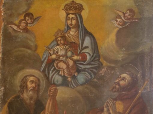 Madonna con bambino tra San Bartolomeo e San Francesco di Paola (XVIII secolo)