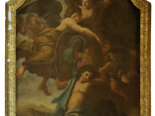 Angeli che trasportano un’icona mariana (seconda metà del XVIII secolo)